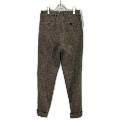 RRL Beige Italian Made 100% Wool Slim Tweed Pants Size 28