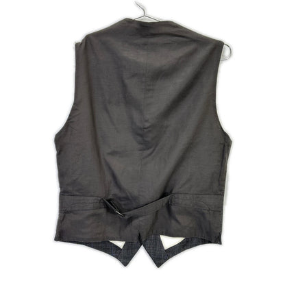 RRL Brown Italian Made 100% Wool Glen Check Vest Size 36S