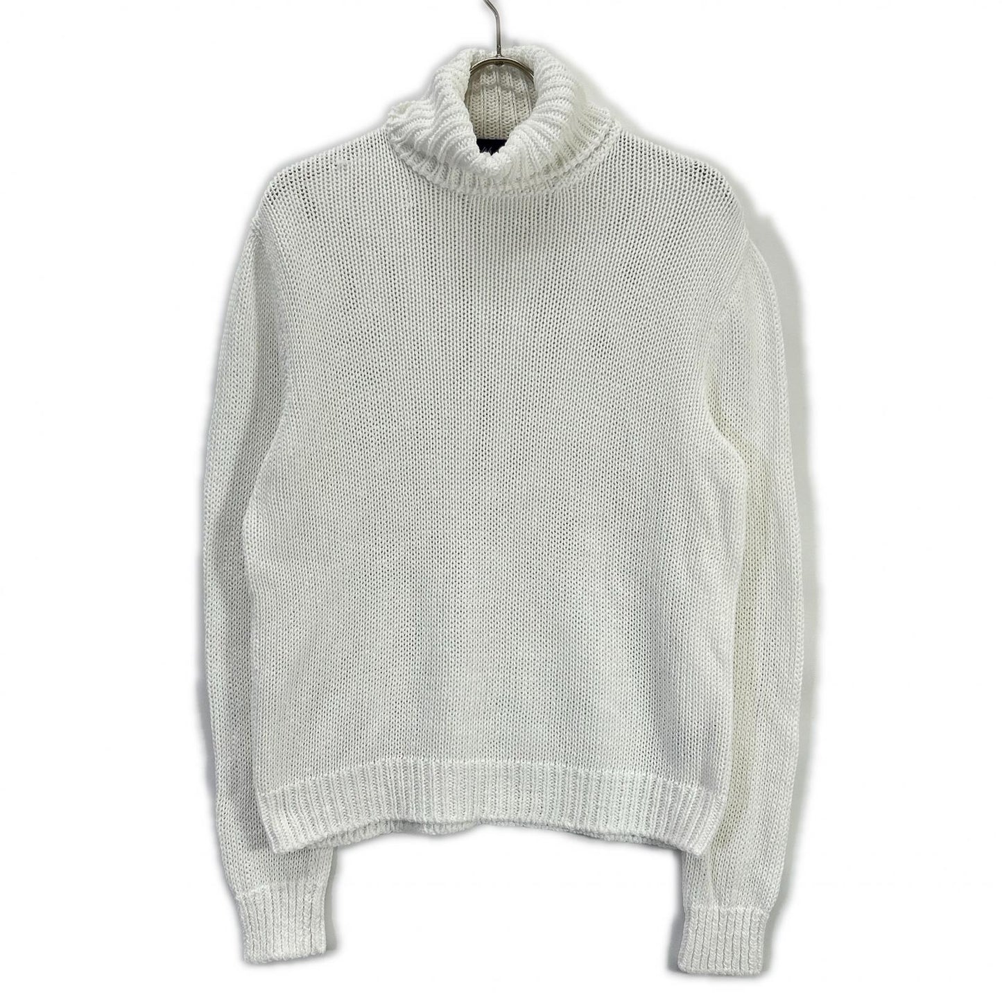 RalphLauren PURPLE LABEL White Turtleneck Sweater Size S