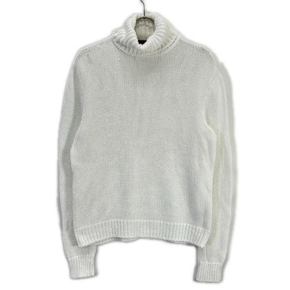 RalphLauren PURPLE LABEL White Turtleneck Sweater Size S