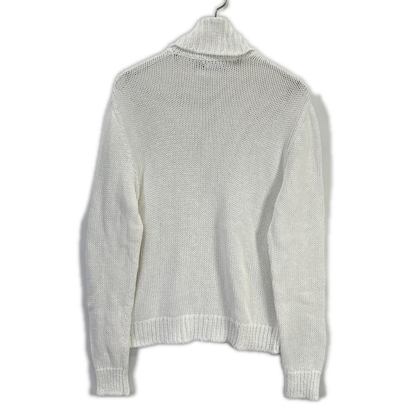 RalphLauren PURPLE LABEL White Turtleneck Sweater Size S