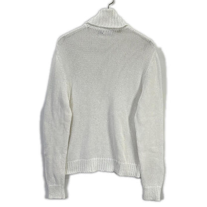 RalphLauren PURPLE LABEL White Turtleneck Sweater Size S