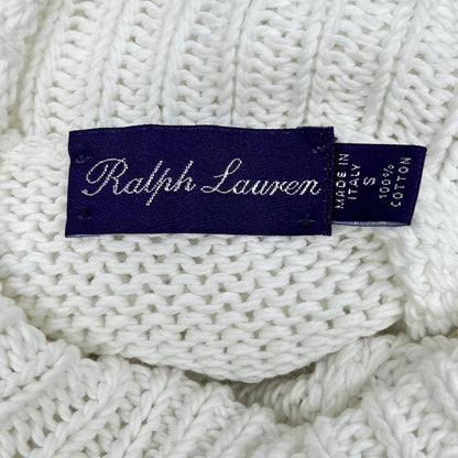 RalphLauren PURPLE LABEL White Turtleneck Sweater Size S