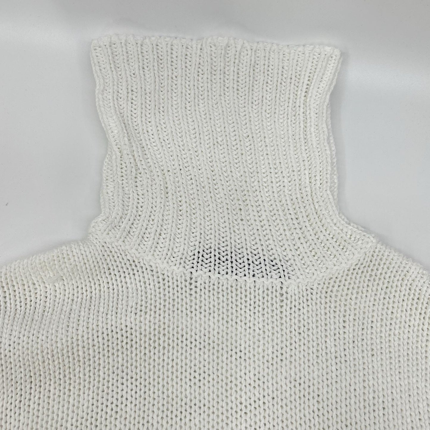 RalphLauren PURPLE LABEL White Turtleneck Sweater Size S