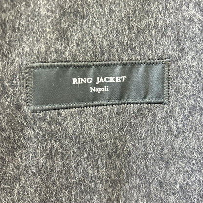 RING JACKET Wool Cashmere Double Face Zip Jacket Gray Size 2