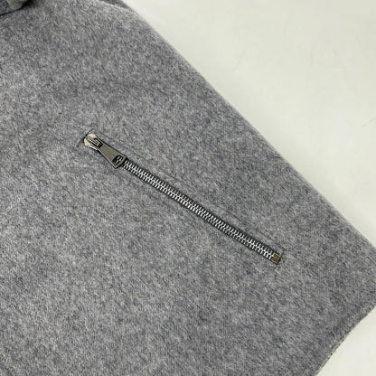 RING JACKET Wool Cashmere Double Face Zip Jacket Gray Size 2