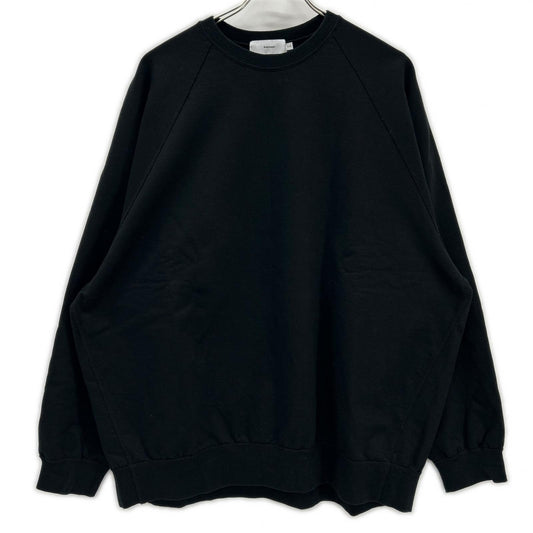 Graphpaper Black Ultra Compact Terry Neck Sweatshirt Size S