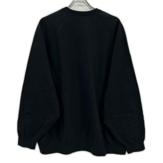 Graphpaper Black Ultra Compact Terry Neck Sweatshirt Size S