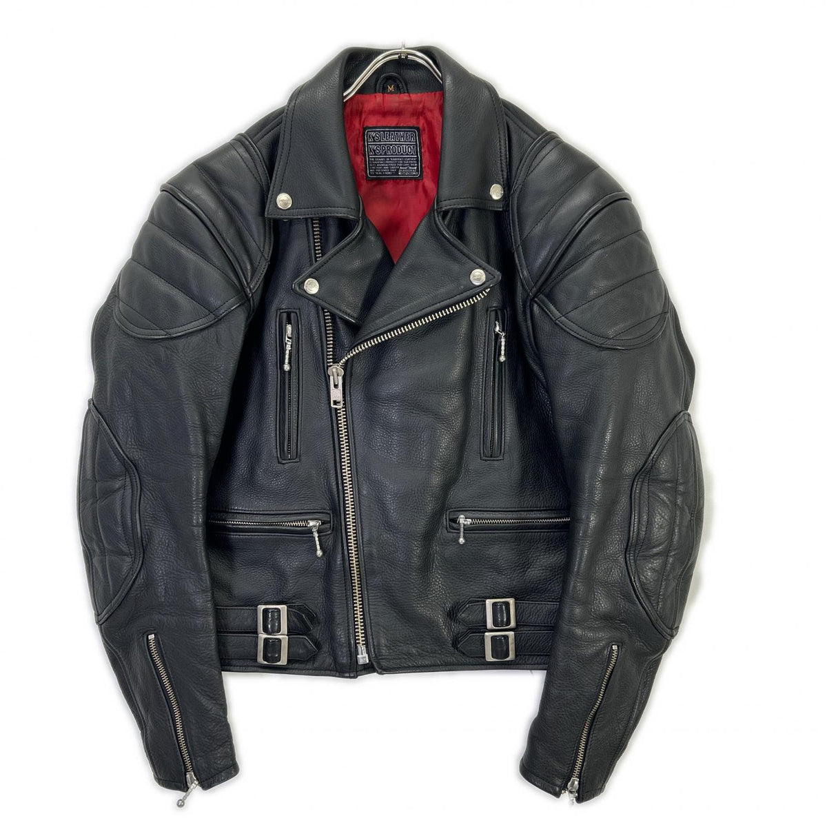 KADOYA K's Leather Double Rider Jacket Black Size M