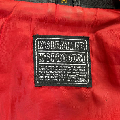 KADOYA K's Leather Double Rider Jacket Black Size M