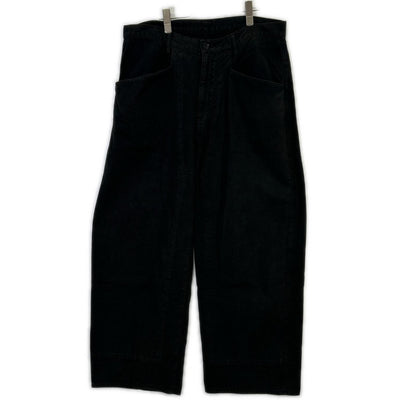 ANCELLM 26SS Black C/R Duck Double Knee Pants Size 3