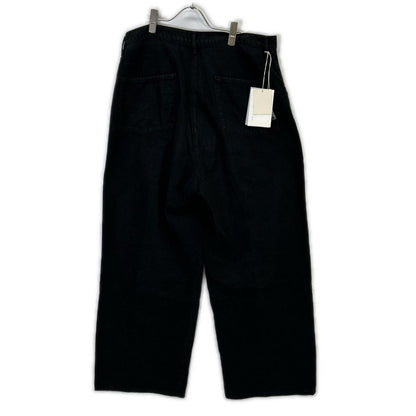 ANCELLM 26SS Black C/R Duck Double Knee Pants Size 3