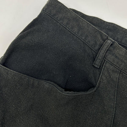 ANCELLM 26SS Black C/R Duck Double Knee Pants Size 3