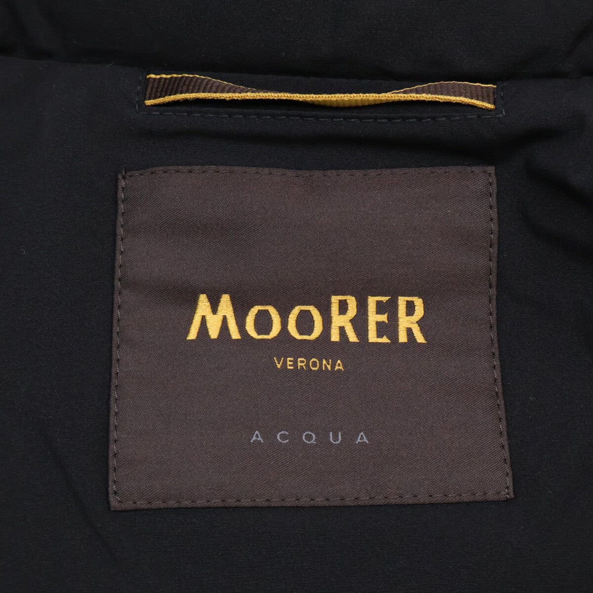 MOORER ACQUA RAY-KN Nylon Stand Collar Jacket Black Size 48