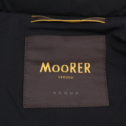MOORER ACQUA RAY-KN Nylon Stand Collar Jacket Black Size 48