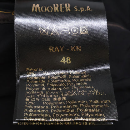 MOORER ACQUA RAY-KN Nylon Stand Collar Jacket Black Size 48