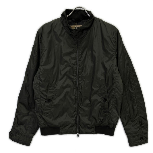 Sealup Brown Portofino Nylon Stand Bomber Jacket Size 48