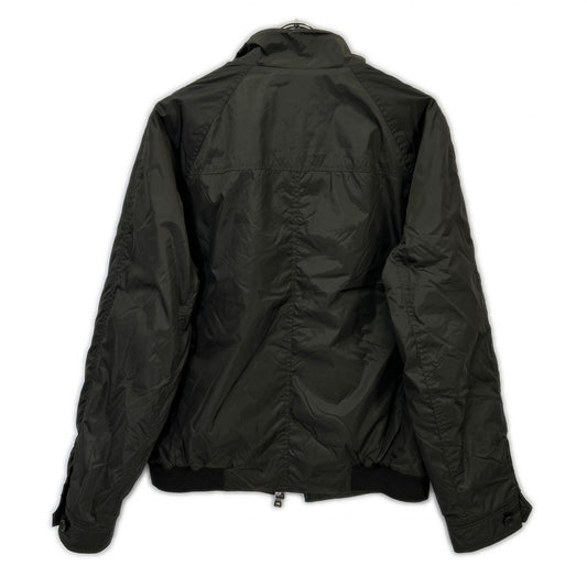 Sealup Brown Portofino Nylon Stand Bomber Jacket Size 48