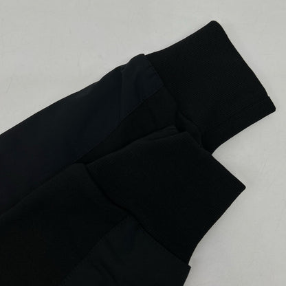 HERNO Black Laminar Cotton/Nylon Mixed Sweat Jacket Size 48