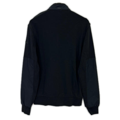 HERNO Black Laminar Cotton/Nylon Mixed Sweat Jacket Size 48