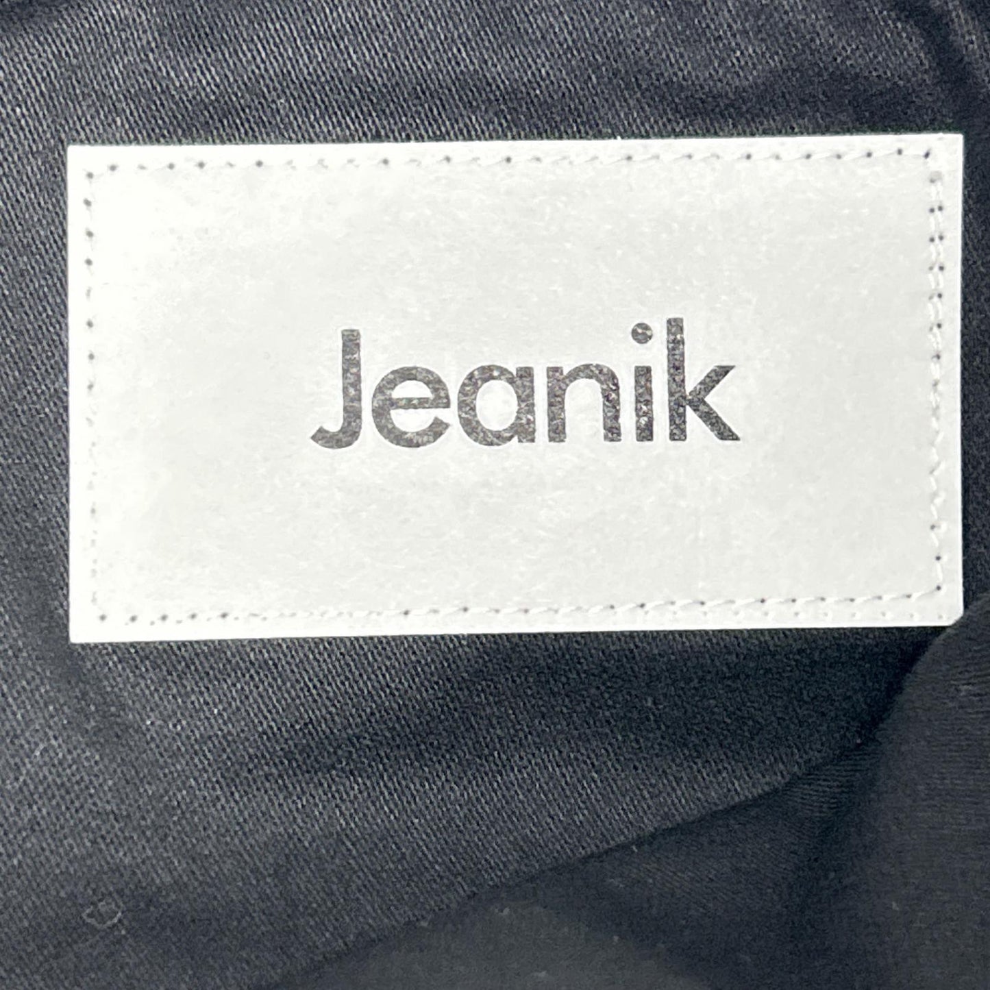 Jeanik Black Cotton Zip Fly Double Baker Pants Size 33