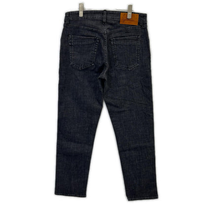 YCHAI ROBUSTO Washed Black Cotton Tapered Jeans Size 31