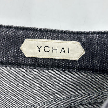 YCHAI ROBUSTO Washed Black Cotton Tapered Jeans Size 31