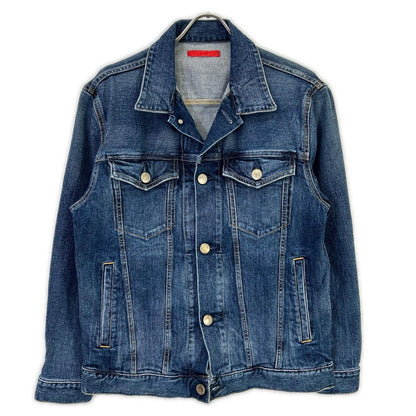 RED CARD BEAMS BMG001 Blue Metal Button Denim Jacket Size 2