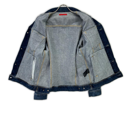 RED CARD BEAMS BMG001 Blue Metal Button Denim Jacket Size 2