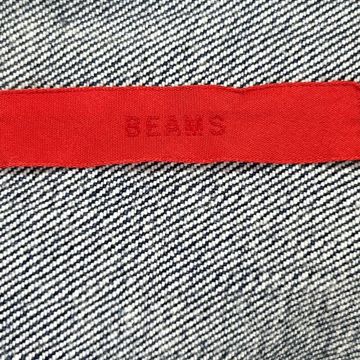 RED CARD BEAMS BMG001 Blue Metal Button Denim Jacket Size 2