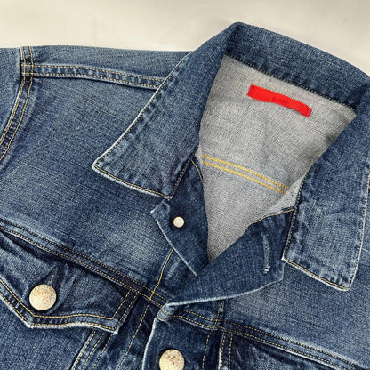 RED CARD BEAMS BMG001 Blue Metal Button Denim Jacket Size 2