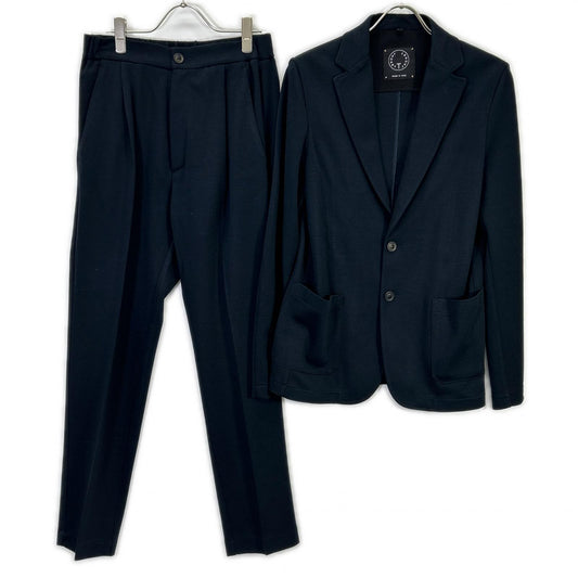 T-JACKET 51BA419J Navy Virgin Wool 2B Knit Blazer Size M