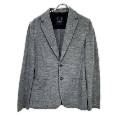 T-JACKET 51BA419J Gray Cotton Blend 2B Blazer Size M