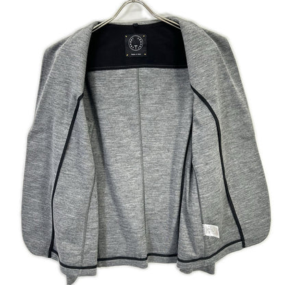 T-JACKET 51BA419J Gray Cotton Blend 2B Blazer Size M