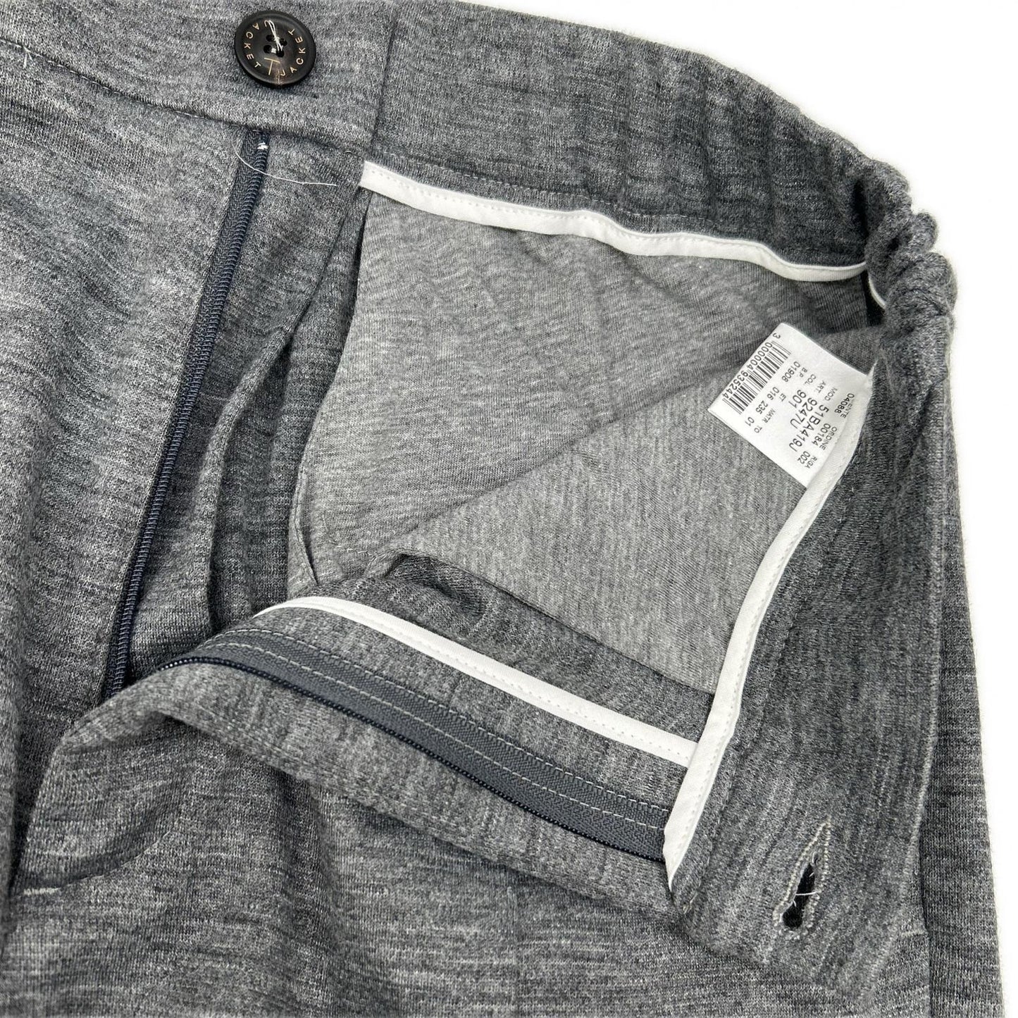 T-JACKET 51BA419J Gray Cotton Blend 2B Blazer Size M