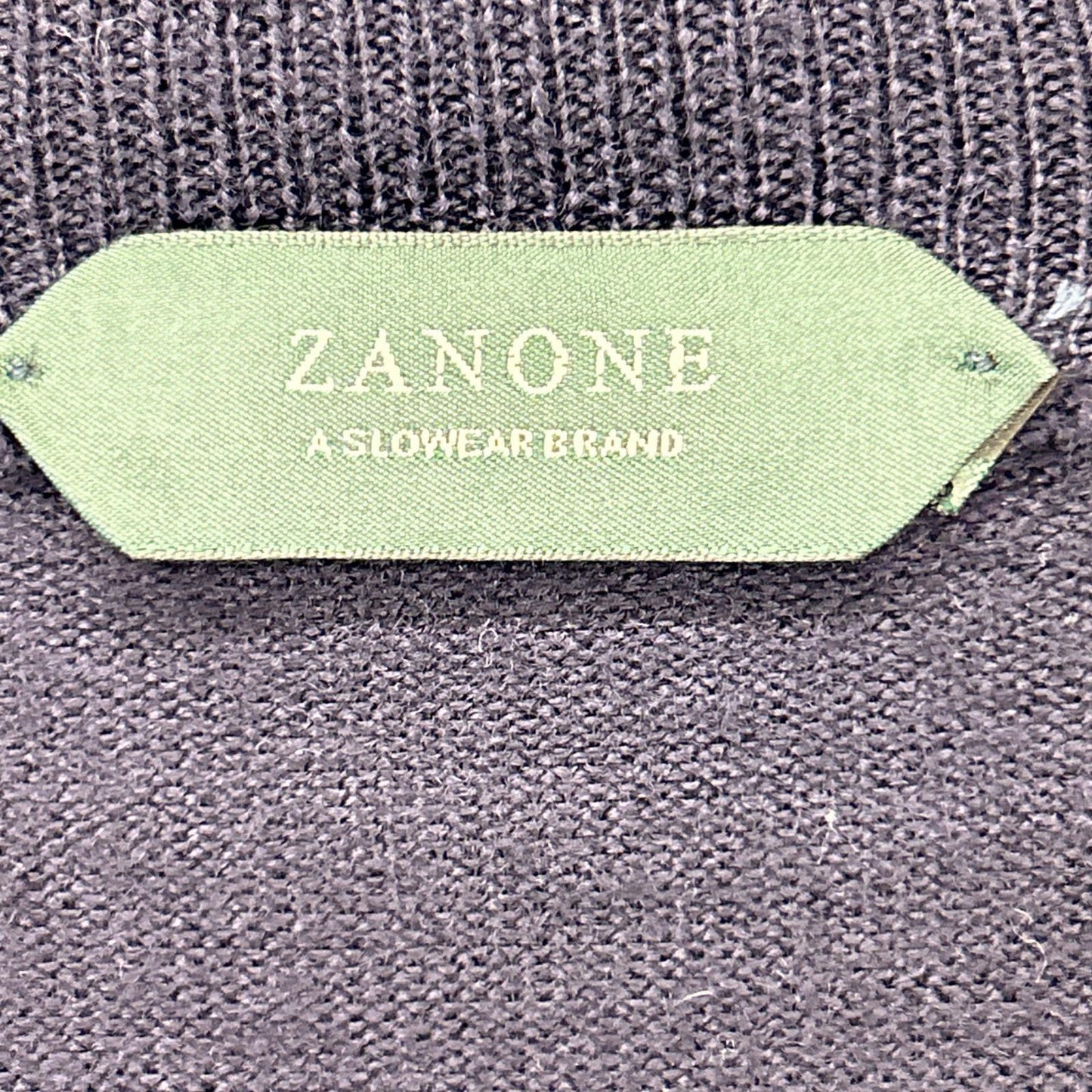 ZANONE 812133 ZY274 Black Virgin Wool Knit Jacket Size 48
