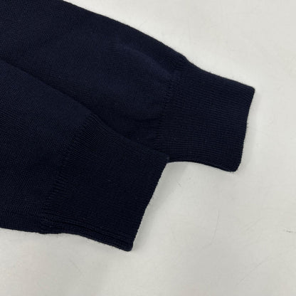 ZANONE 812133 ZY274 Black Virgin Wool Knit Jacket Size 48