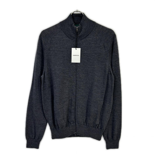 ZANONE 812512 ZR274 Gray Virgin Wool Knit Cardigan Size 48