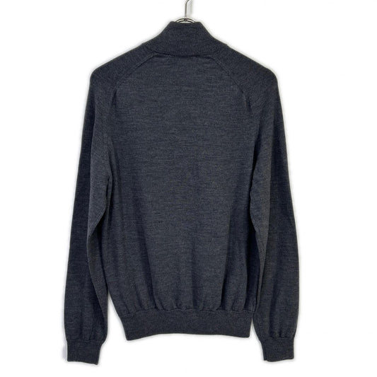 ZANONE 812512 ZR274 Gray Virgin Wool Knit Cardigan Size 48