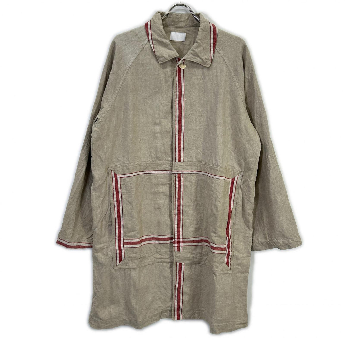CHANGES Beige Linen MANGELTUCH Coat Size F