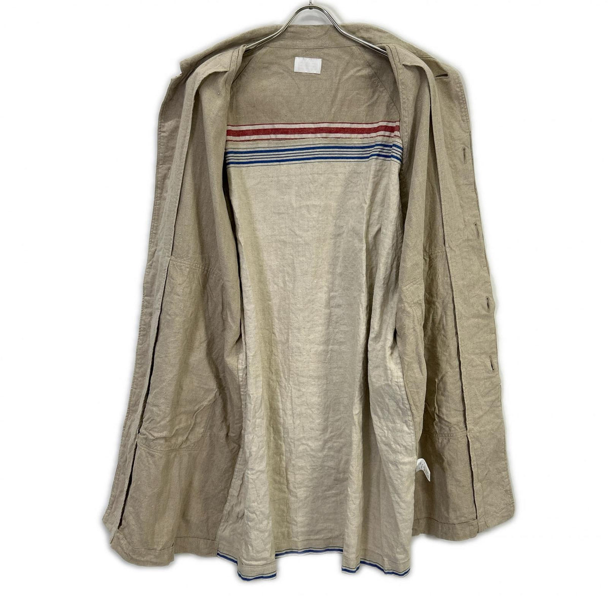 CHANGES Beige Linen MANGELTUCH Coat Size F