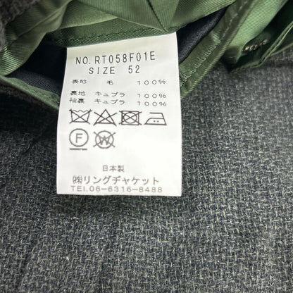 RING JACKET NEW Balloon Wool 3B Blazer Grey Size 52