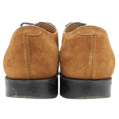 RENDO Suede Brogue Straight Tip Shoes Camel Sneakers