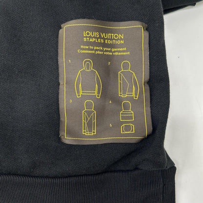 LOUIS VUITTON 22AW Staples Edition Hoodie Black Size L