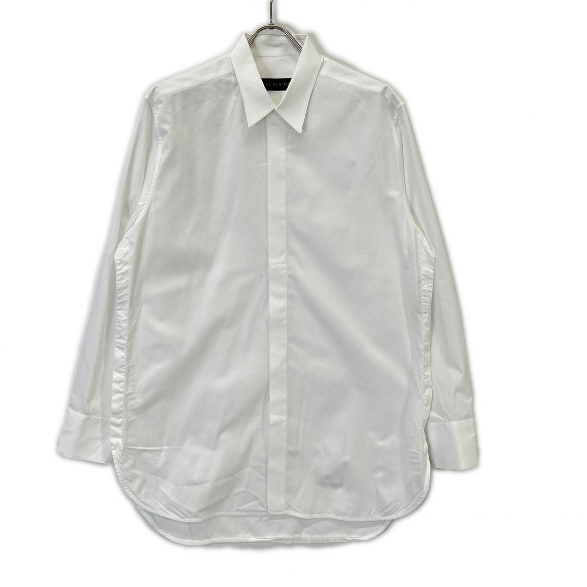 LOUIS VUITTON 17AW Cotton Long Sleeve Shirt White Size M