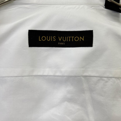 LOUIS VUITTON 17AW Cotton Long Sleeve Shirt White Size M