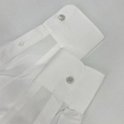 LOUIS VUITTON 17AW Cotton Long Sleeve Shirt White Size M