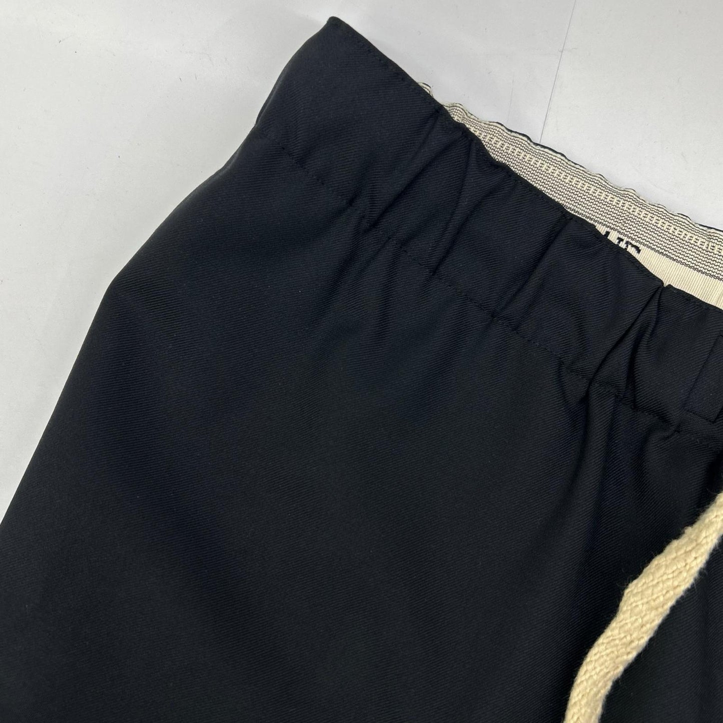 LOEWE Wool Drawstring Pants Black Size M