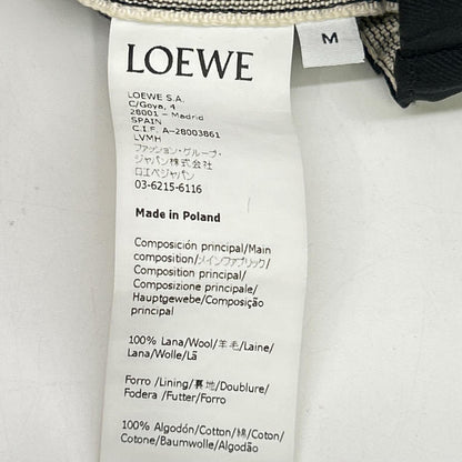 LOEWE Wool Drawstring Pants Black Size M