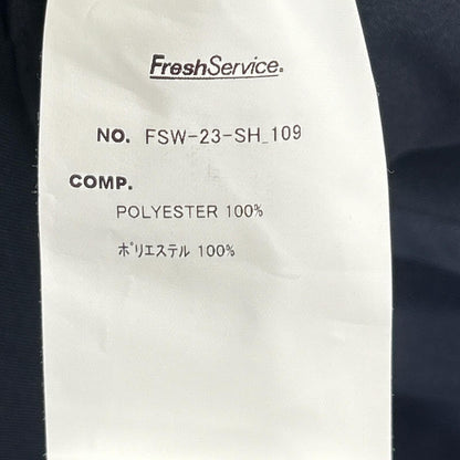 Fresh Service Micro Typewriter Regular Shirt Navy Size M